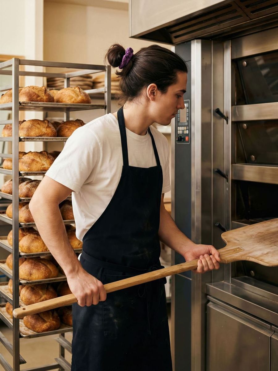 Il pane esce dal forno